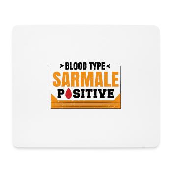 Blutgruppe Sarmale positiv - Mousepad (Querformat) - Weiß - Vorne