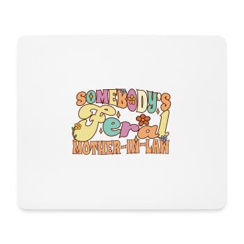 La belle-mère sauvage de quelqu’un drôle de mariage - Tapis de souris (format paysage) - blanc - Devant