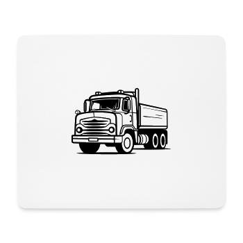 Lkw - Mousepad (Querformat) - Weiß - Vorne