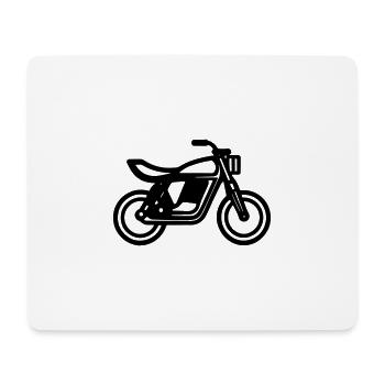 Motorrad - Mousepad (Querformat) - Weiß - Vorne