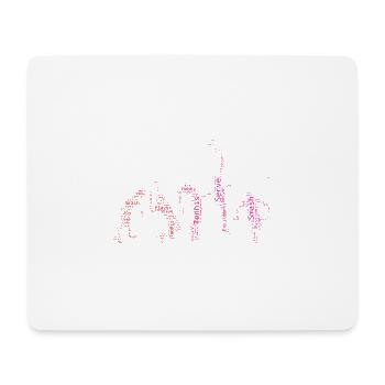 Tennis Tennis Femmes Joueurs de tennis Hommes - Tapis de souris (format paysage) - blanc - Devant