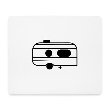 petite caravane - Tapis de souris (format paysage) - blanc - Devant