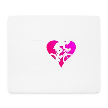Road Cyclist Road Bike Road Bike Men's Road Bike - Mouse Pad (horizontal) - white - Front