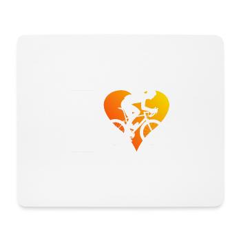 Road Bike Rennradfahren Damen Herren Rennradfahrer - Mousepad (Querformat) - Weiß - Vorne
