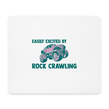 Easily Excited By Rock Crawling 2 - Mouse Pad (horizontal) - white - Front