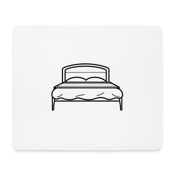bed - Mouse Pad (horizontal) - white - Front