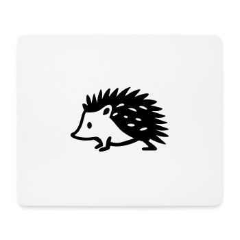 Igel - Mousepad (Querformat) - Weiß - Vorne