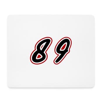 89 Number Symbol - Mouse Pad (horizontal) - white - Front