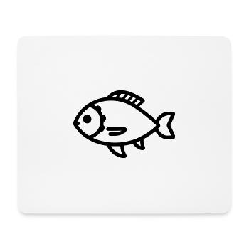 Fish - Mouse Pad (horizontal) - white - Front