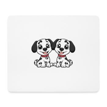 Dalmatiner Hund Comic - Mousepad (Querformat) - Weiß - Vorne