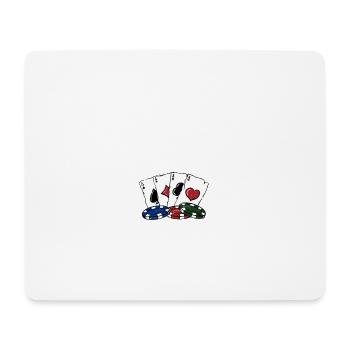 To Float is My LifeBoat Poker Gambler Poker - Mousepad (Querformat) - Weiß - Vorne