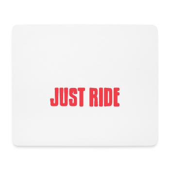 Just RIDE Awesome Vintage Motorbike Rider - Mousepad (Querformat) - Weiß - Vorne