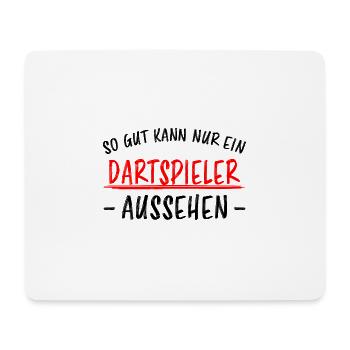 Dartspielerin Witz Spruch Darts Dartpfeil Geschenk - Mousepad (Querformat) - Weiß - Vorne