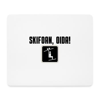 Skifoan, Oida - Mousepad (Querformat) - Weiß - Vorne