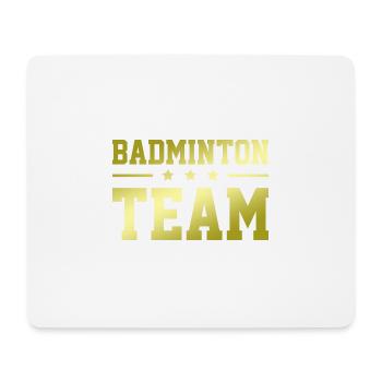 Badminton Team - Mousepad (Querformat) - Weiß - Vorne