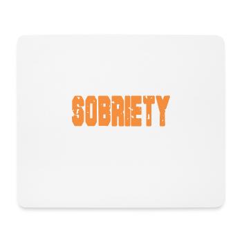Sobriety Is My Superpower Retro Sober Designs - Mousepad (Querformat) - Weiß - Vorne