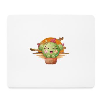 Kaktus - Mousepad (Querformat) - Weiß - Vorne