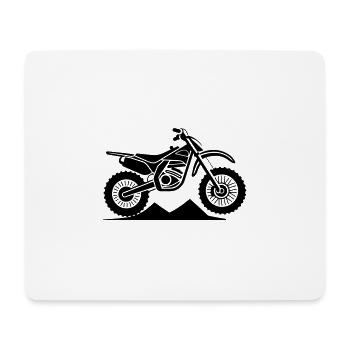 Motorrad - Mousepad (Querformat) - Weiß - Vorne