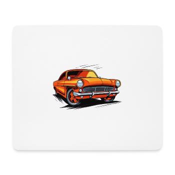 Voiture - Tapis de souris (format paysage) - blanc - Devant