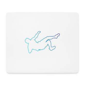 Grimpeur Grimpeur Bloc Escalade Bloc - Tapis de souris (format paysage) - blanc - Devant