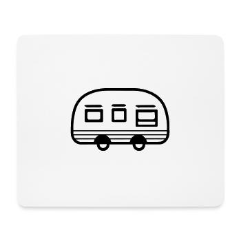 petite caravane - Tapis de souris (format paysage) - blanc - Devant