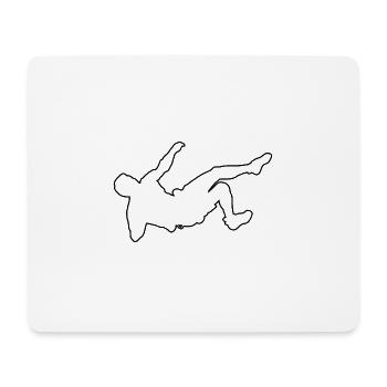 Damen Bouldering Kletterer Climber Herren - Mousepad (Querformat) - Weiß - Vorne
