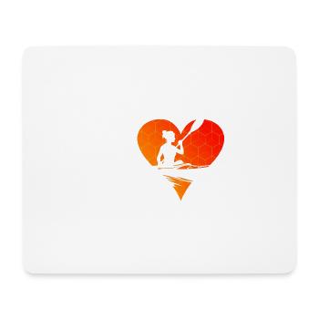 Kayak Kayak Homme Kayak Canoë Femme - Tapis de souris (format paysage) - blanc - Devant