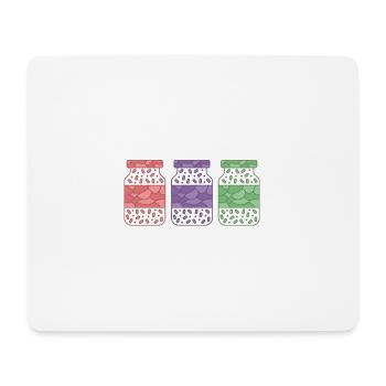 Attrapez vos balles C’est conservateur de saison de mise en conserve - Tapis de souris (format paysage) - blanc - Devant