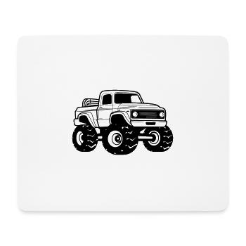 Monster Truck - Tapis de souris (format paysage) - blanc - Devant