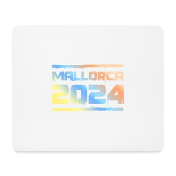Mallorca 2024 Bunt - Mousepad (Querformat) - Weiß - Vorne