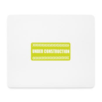 I'm A Christian Under Construction Sunday Worship - Mouse Pad (horizontal) - white - Front