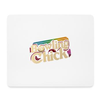 Bowling Chick 18 - Mousepad (Querformat) - Weiß - Vorne