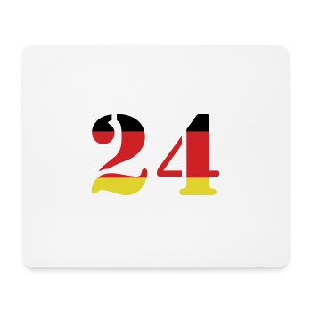 24 Number Jersey Germany - Mouse Pad (horizontal) - white - Front