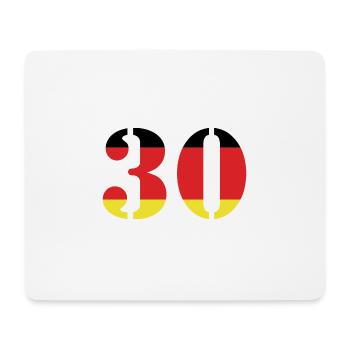 Maillot 30 numéros Allemagne - Tapis de souris (format paysage) - blanc - Devant