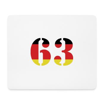 63 Number Jersey Germany - Mouse Pad (horizontal) - white - Front