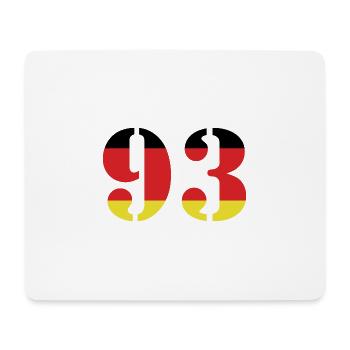93 Number Jersey Germany - Mouse Pad (horizontal) - white - Front