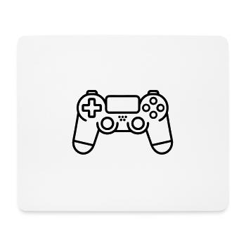 Jeux vidéo manette - Tapis de souris (format paysage) - blanc - Devant