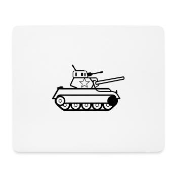 tank - Mouse Pad (horizontal) - white - Front
