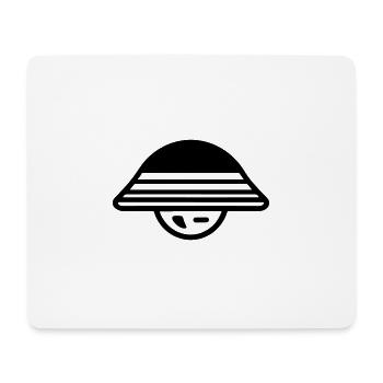 soucoupe volante - Tapis de souris (format paysage) - blanc - Devant
