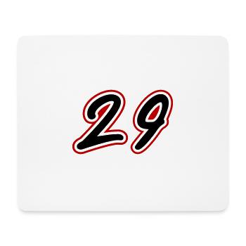 29 Zahl symbol - Mousepad (Querformat) - Weiß - Vorne