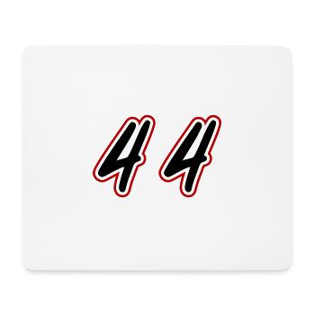 44 Zahl symbol - Mousepad (Querformat) - Weiß - Vorne