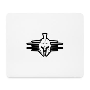 Spartaner Helm Krieger Gladiator - Mousepad (Querformat) - Weiß - Vorne