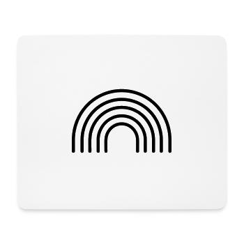 Arc en ciel - Tapis de souris (format paysage) - blanc - Devant