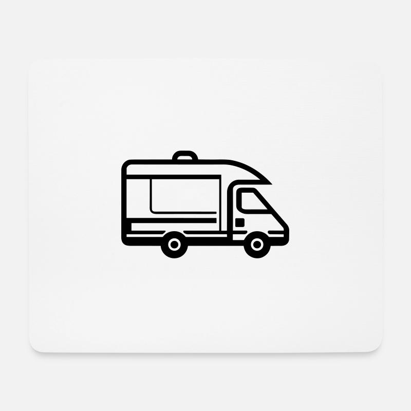 Wohnmobil - Mousepad (Querformat) - Weiß