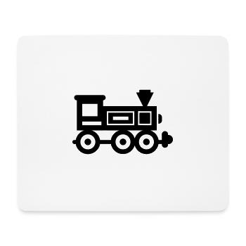 locomotive - Tapis de souris (format paysage) - blanc - Devant
