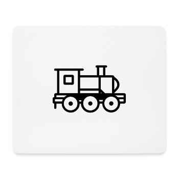 Lokomotive - Mousepad (Querformat) - Weiß - Vorne