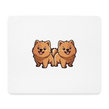 Chow Chow Hund Comic - Mousepad (Querformat) - Weiß - Vorne