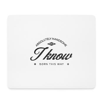 Vintage Born This Way – Absolutely Handsome 60 - Mouse Pad (horizontal) - white - Front