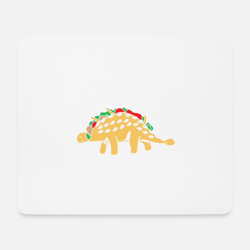Dino - Mousepad (Querformat) - Weiß