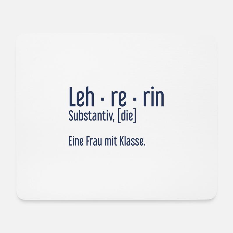 Lehrerin Lehrerinnen Schule Pädagogin Unterricht - Mousepad (Querformat) - Weiß